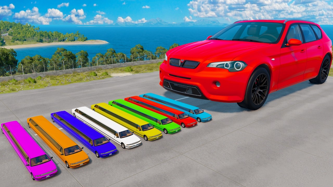 TRANSPORTING PIXAR CARS & FRUITS WITH COLORED & JOHN DEERE vs CLAAS vs TRACTORS - BeamNG.drive #962