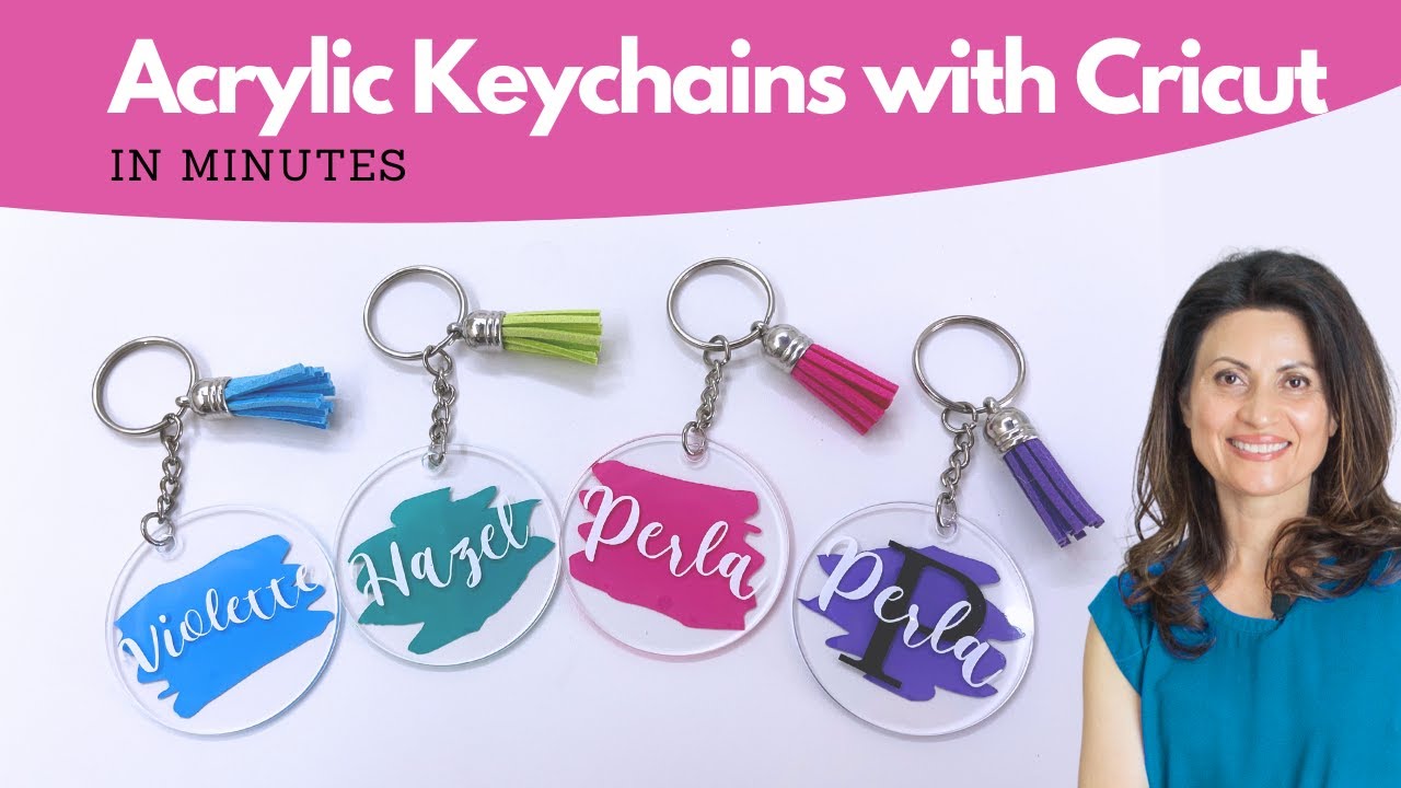 Acrylic Keychains with Cricut in Minutes {Tutorial}