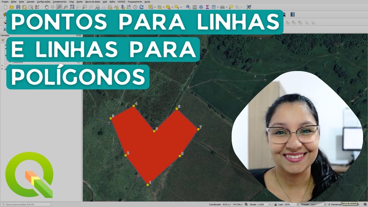 Pontos para linhas e linhas para polígonos no QGIS