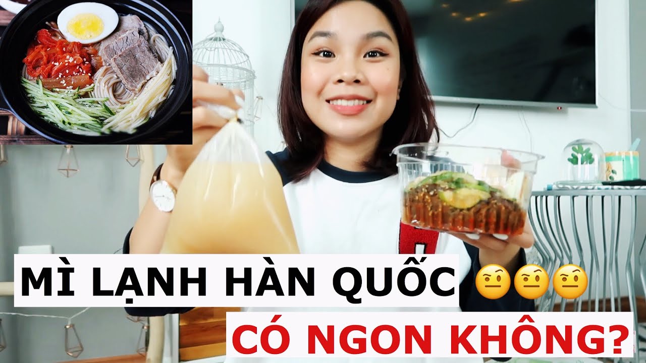 LẦN ĐẦU ĂN THỬ MÌ LẠNH KHÔ TRỘN CAY HÀN QUỐC - SONG THƯ CHANNEL