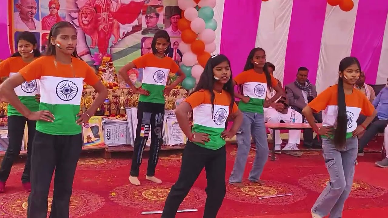 Yoddha ban gai me girls dance republic day 2026, sardar patel high school Shankar pur ajanodha 