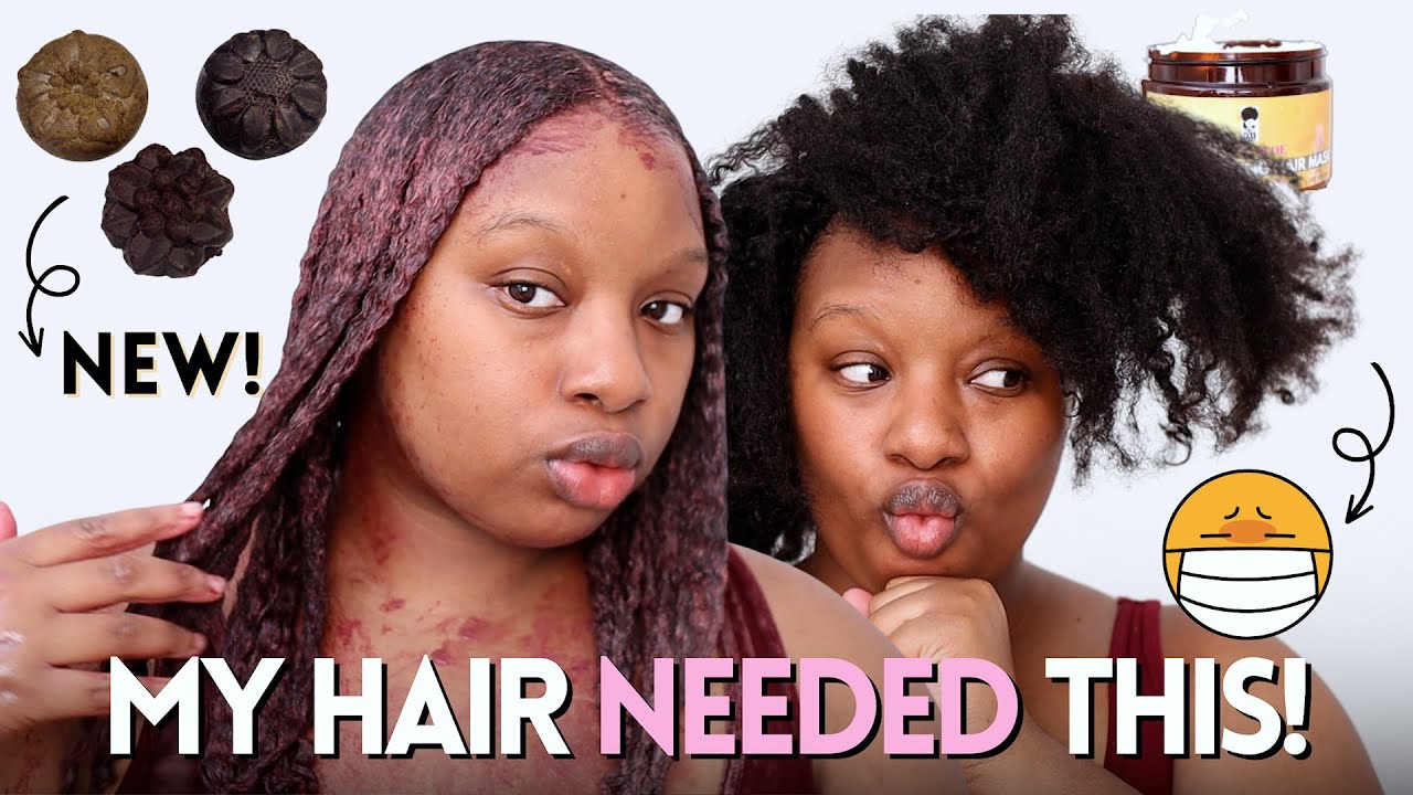 This TRANSFORMED My Dry & Brittle Hair 🤯 Hibiscus For Natural Hair?! Ayurvedic Hair Care Wash Day