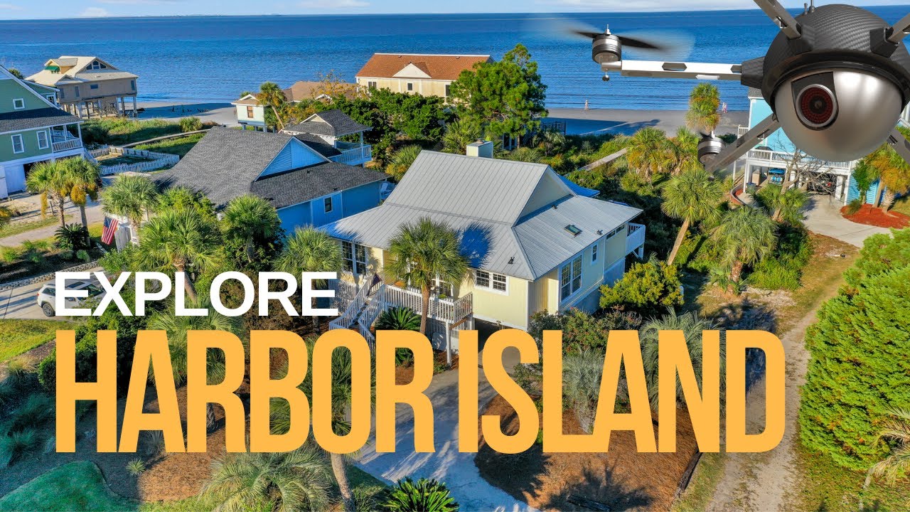 Aerial view of Harbor Island, SC
