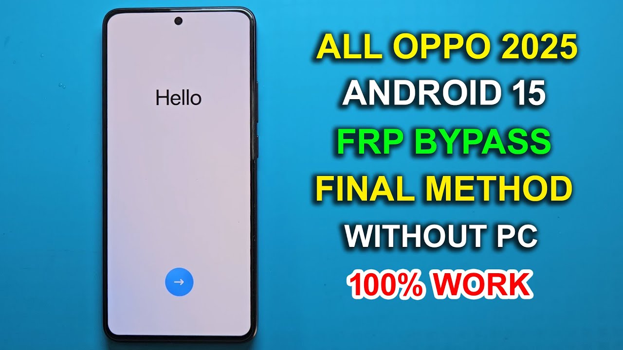 ALL OPPO FRP/GMAIL LOCK BYPASS ANDROID 15 - SHARE ARTICLE NOT WORKING 2025 SECURITY PATCH 100% DONE