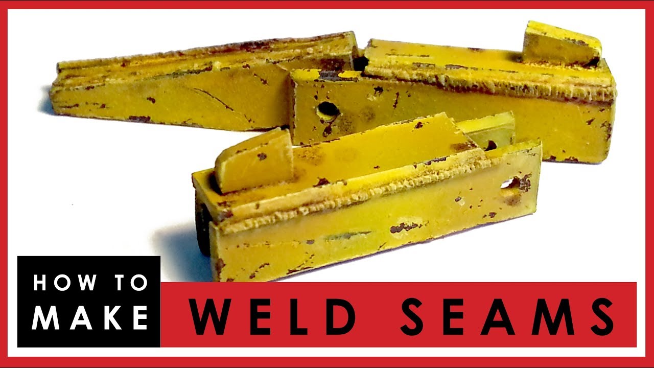 How to make weld seams on scale models