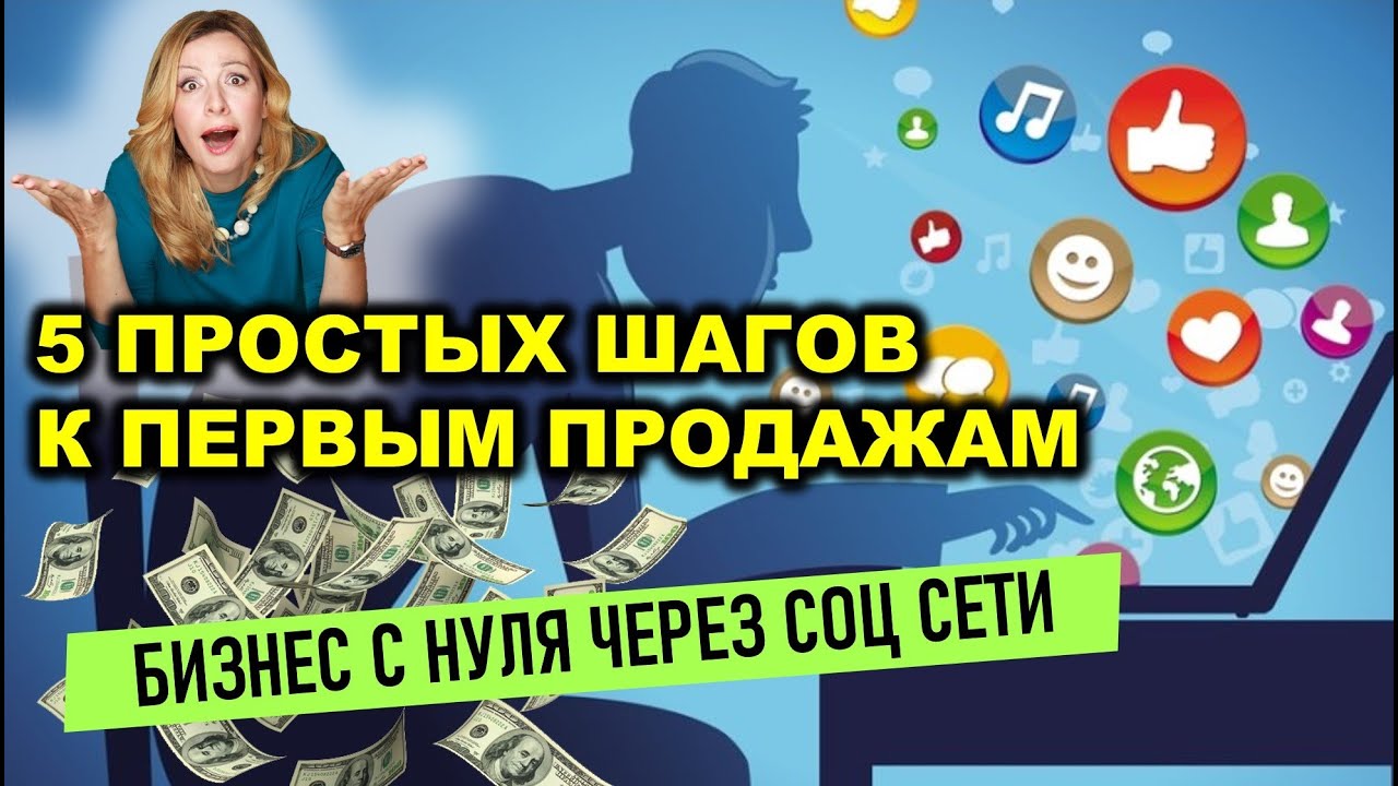 Как создать и развить онлайн БИЗНЕС С НУЛЯ через соцсети. 5 шагов- инструкция к первым продажам.
