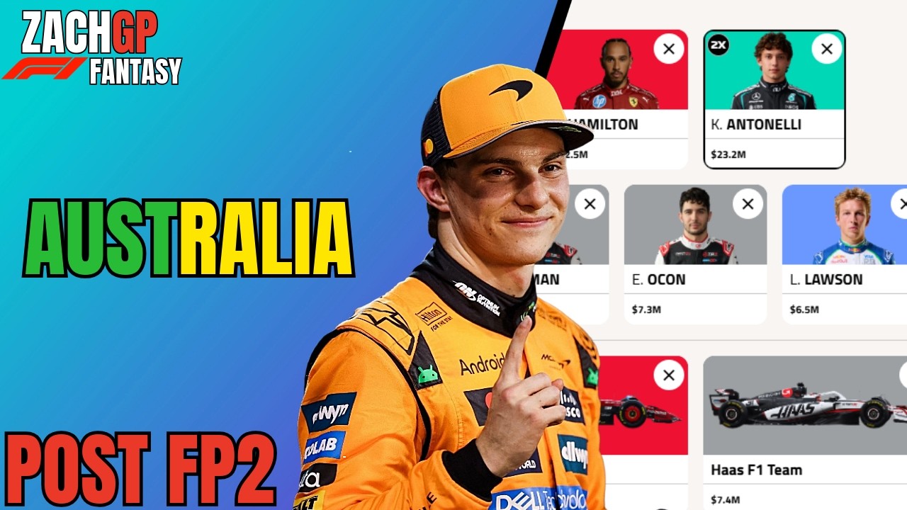 F1 FANTASY POST FP2 FINAL THOUGHTS - AUSTRALIA 2026