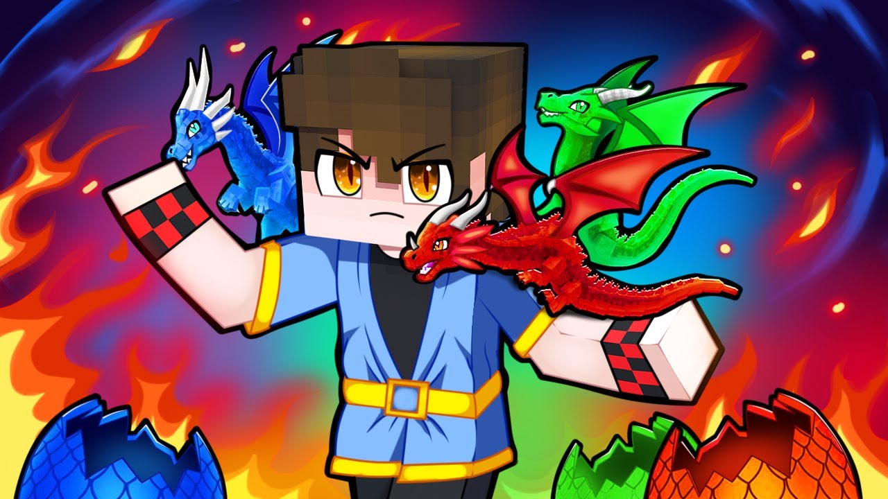 TREVOR Virou PAI dos DRAGÕES no Minecraft !