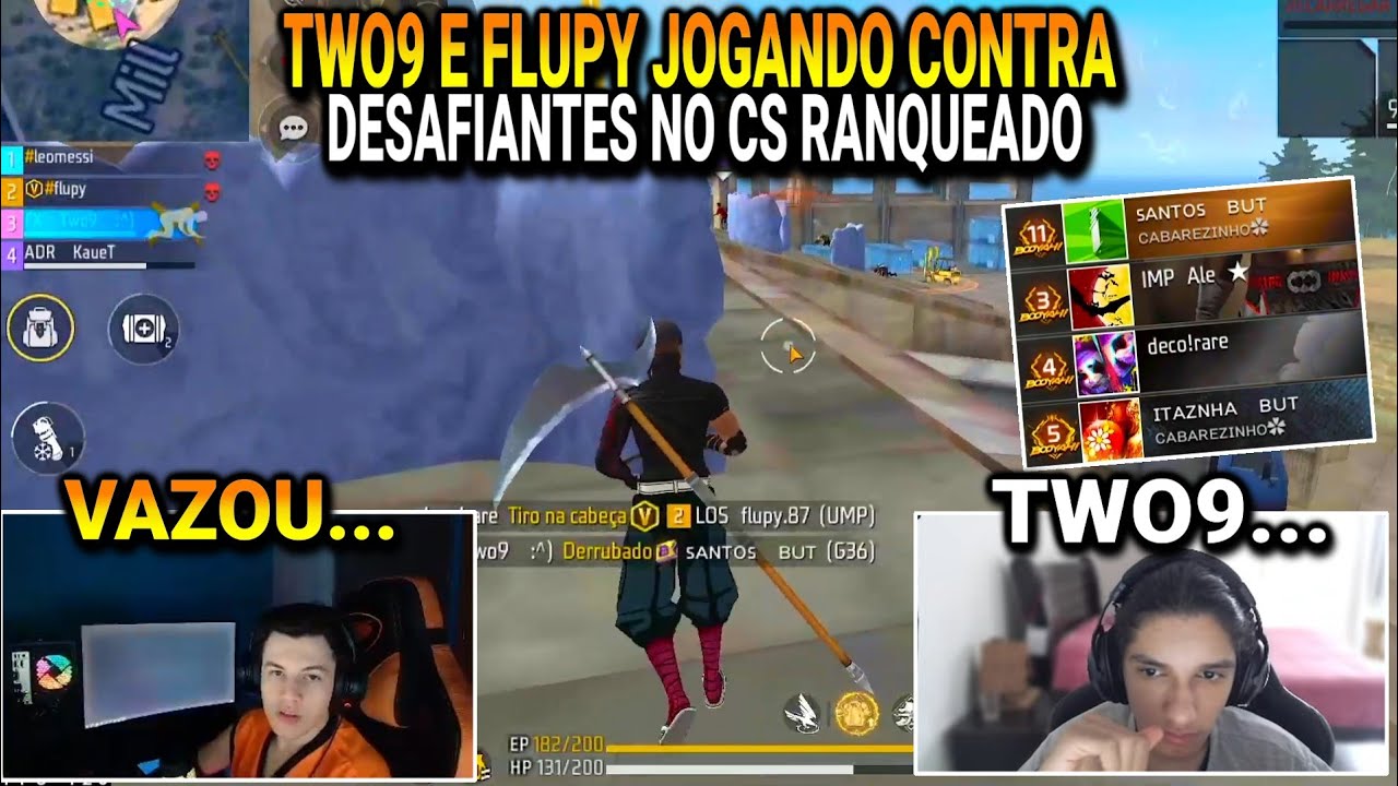 FLUPY E TWO9 JUNTOS NO CS RANQUEADO VS DESAFIANTES!!! NINGUÉM PARA ESSE DUO!!