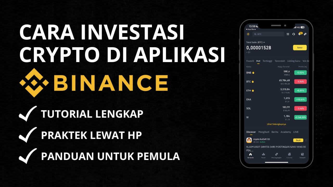 Cara Investasi Aset Crypto Di Binance Untuk Pemula