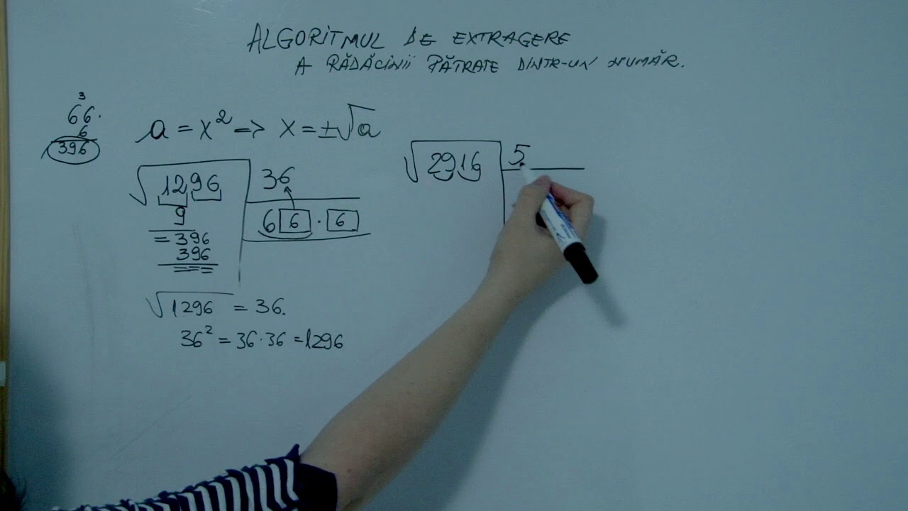 Algoritmul de extragere a radacinii patrate