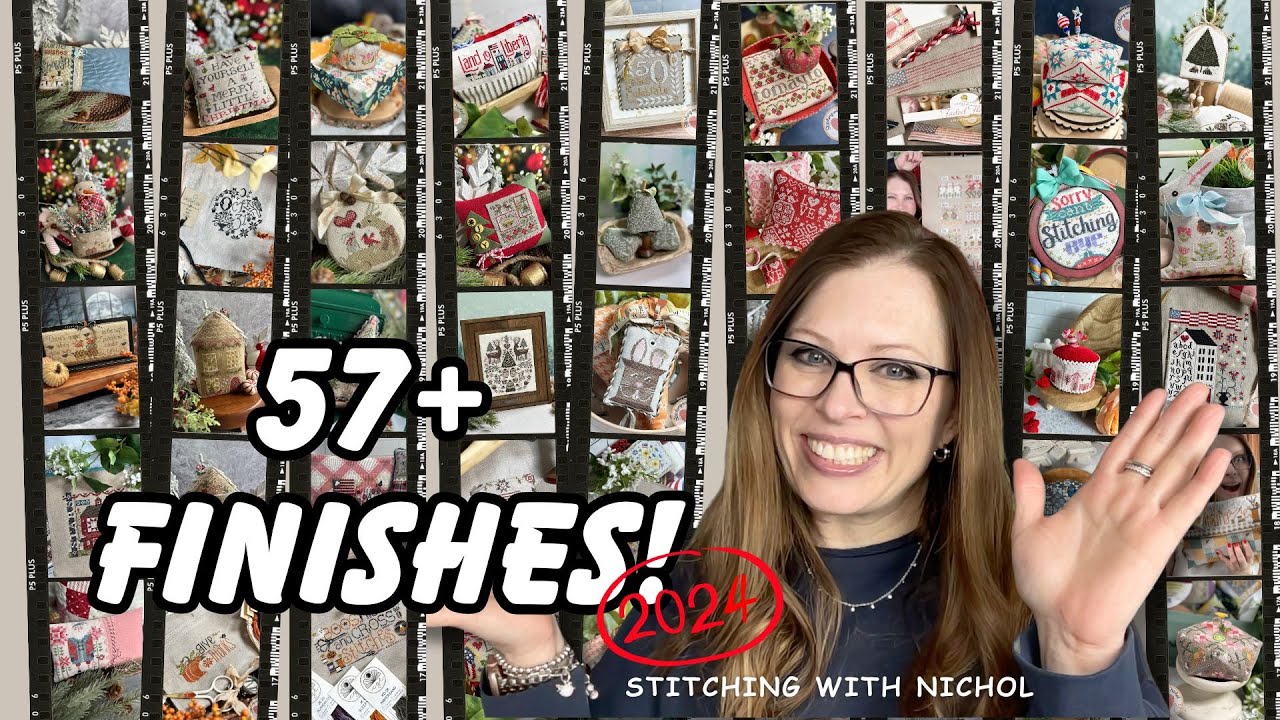 I Finished 57+ CROSS STITCH PROJECTS in 2024! (Flosstube Bonus Episode)