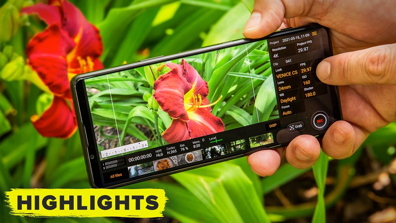 Sony Xperia 1 III: 4K video footage from the Cinema Pro app