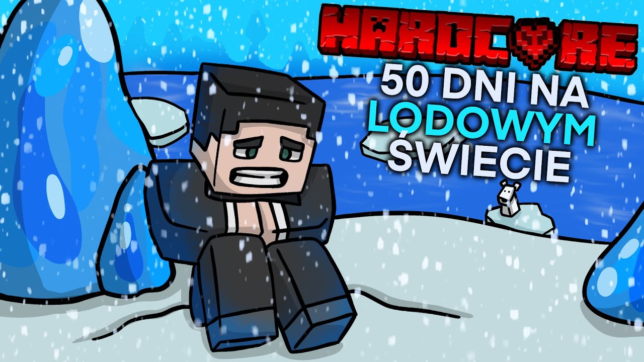 SPEEDRUNNER vs 50 DNI NA ICE SPIKES w MINECRAFT HARDCORE!