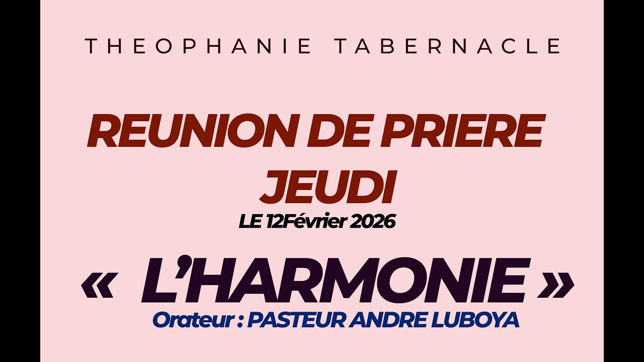 L’HARMONIE / PASTEUR ANDRE LUBOYA
