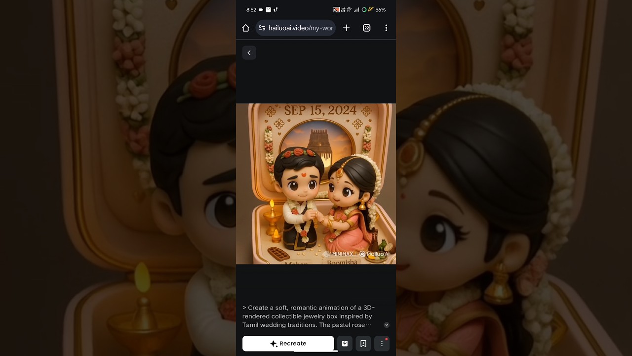 AI Creates Adorable Chibi Couple – Bride & Groom Love Story