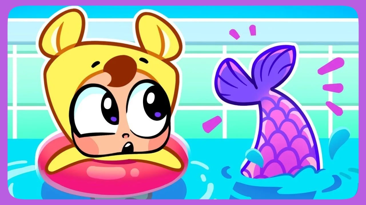 Baby Mermaid Lost Her Tail 🧜&zwj;♀️ Learn Body Parts 🐟 Cartoons for Kids & Nursery Rhymes