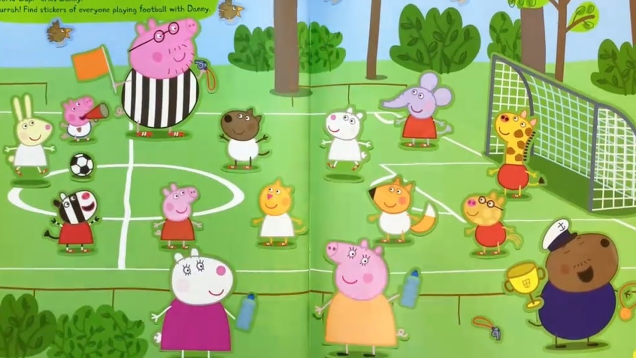 Peppa Pig Sticker Scene Books Collections for kids and toddlers❤️小豬佩奇貼紙書系列