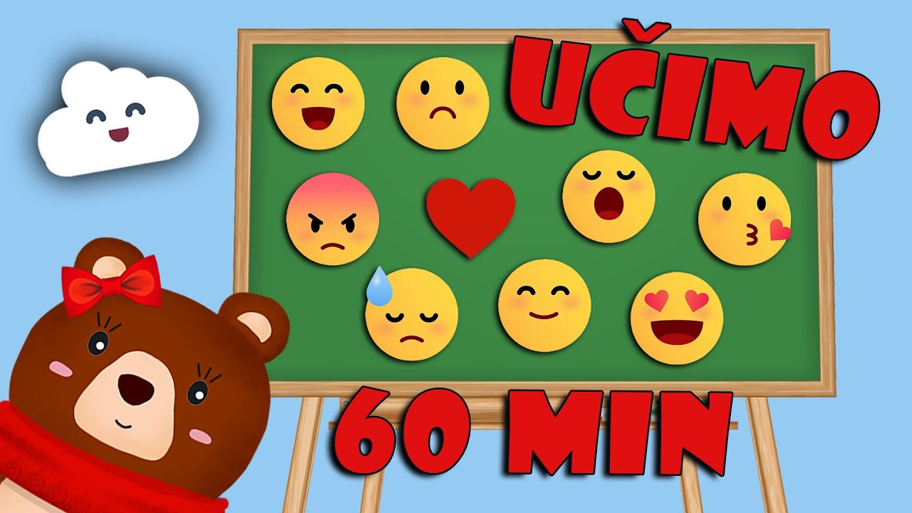 😊😢 Učimo Mix: Emocionalni razvoj | Osjećaji | Interakcije s drugima | Bonton | Mama Medo nas uči 🐻