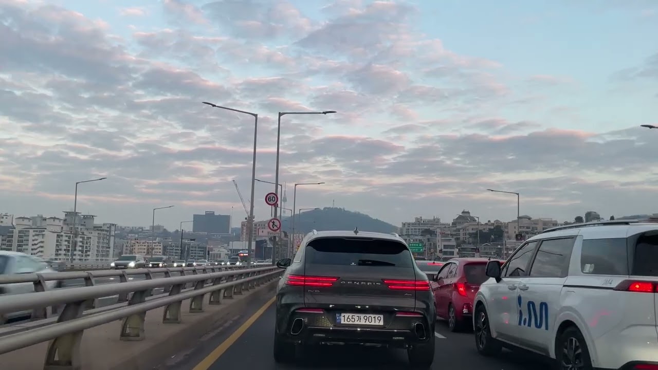 G90 경부고속도로 서초 - 명동 드라이브   4K Asmr southkorea roads