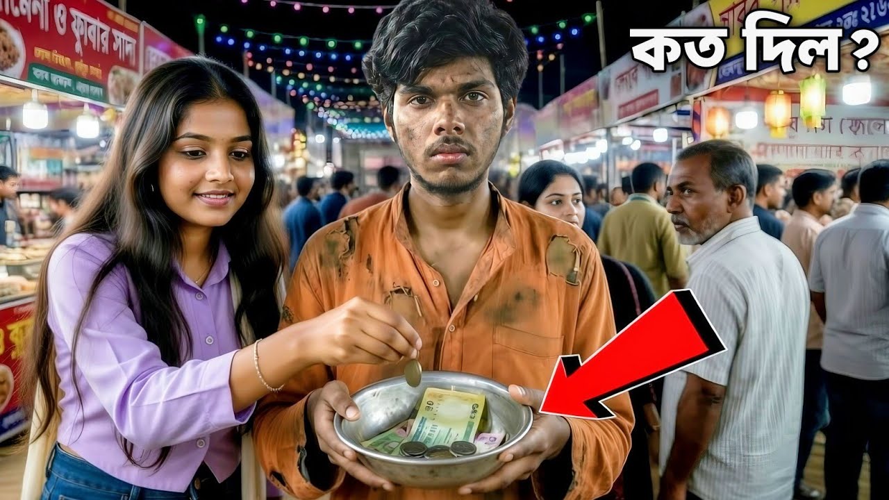 ভিখারি সেজে মেলায় গেলাম 😭 কত টাকা পেলাম?
