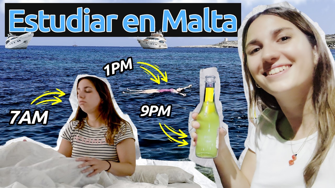 Mi rutina estudiando inglés y trabajando en Malta