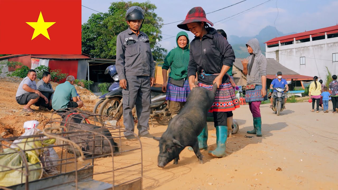 Amazing Vietnam–China Border Market | Culture & Street Food in Lao Cai - Viet Nam