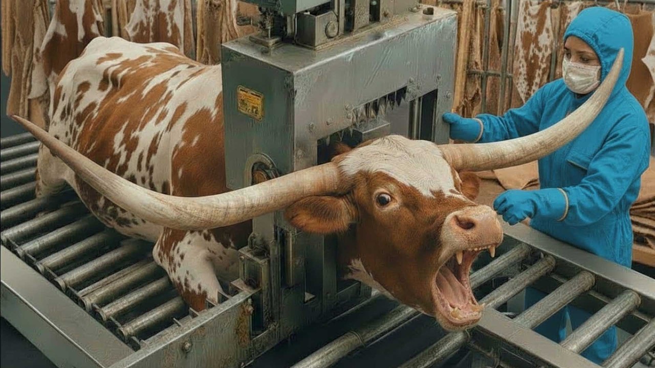 Inside the World's Longest Horn Cow Leather Factory: From Raw Horns to Luxury Fashion
