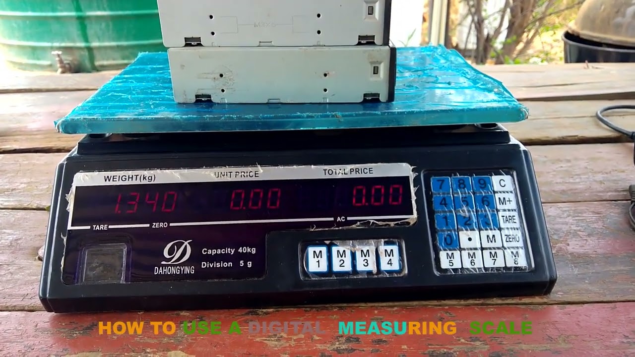 HOW TO USE A DIGITAL MEASURING SCALE