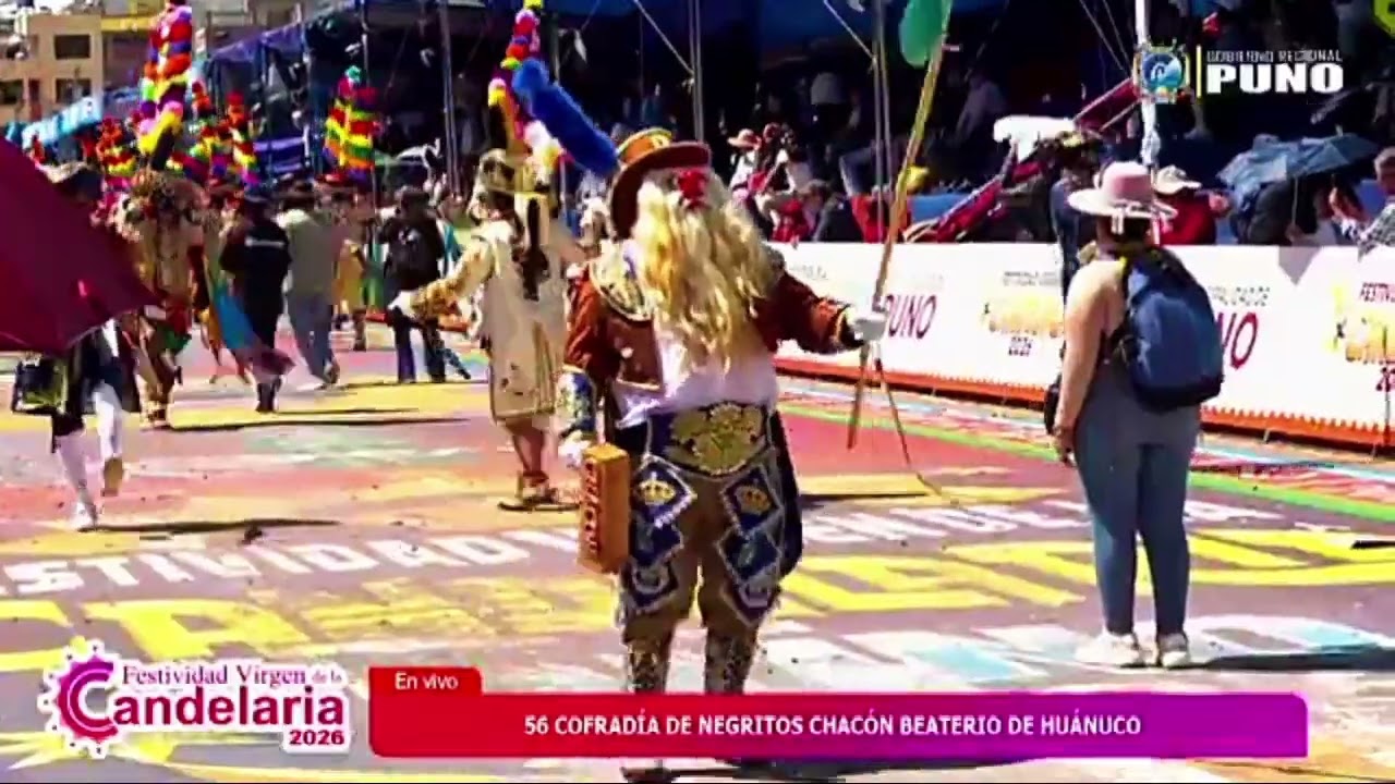 Negritos de Huánuco presente en Festividad Virgen de la Candelaria 2026 🥳 Chacon Beaterio