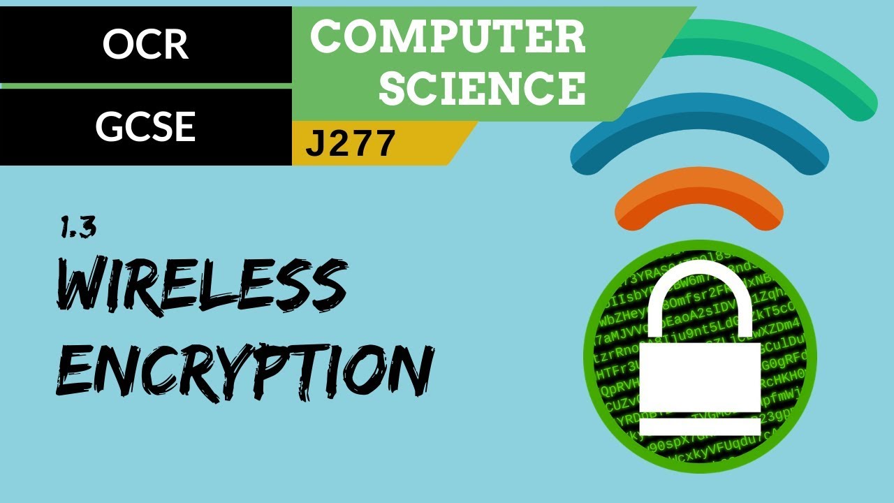30. OCR GCSE (J277) 1.3 Wireless encryption