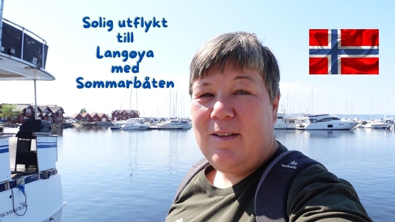 Härlig utflykt med Sommerbåten i Holmestrand. Norge med husbil.