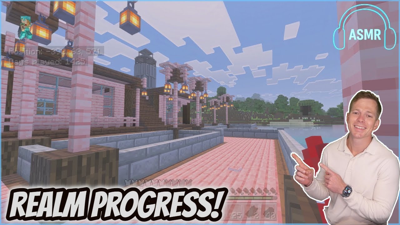 Обновление ASMR Minecraft Realm — Рыбацкая деревня и новые постройки