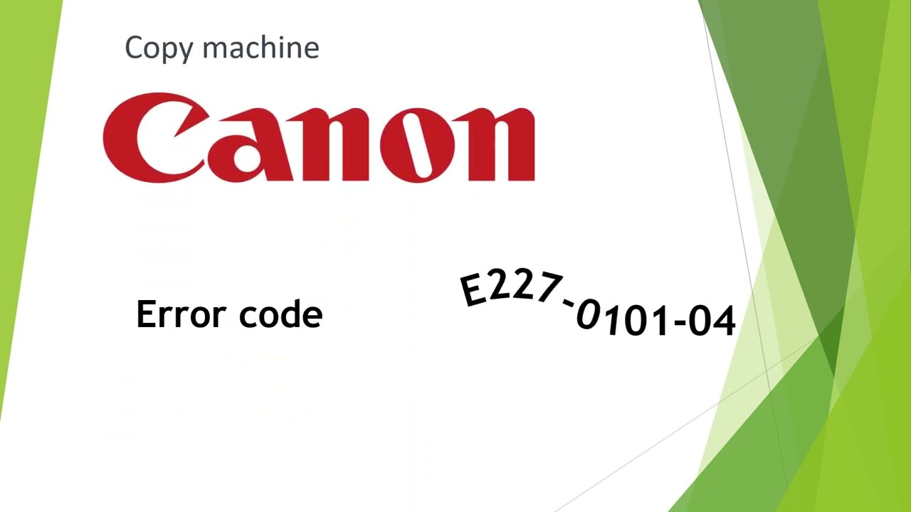 E227-0101 Canon iR ADV C3320, C3325, C3330, C3025, С3125, C3226, C3720 error code E227 (E227-0101-04