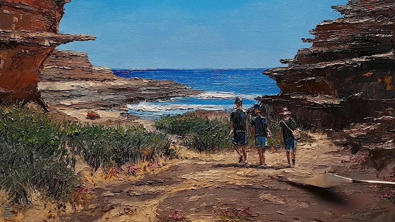 Walking to the Beach