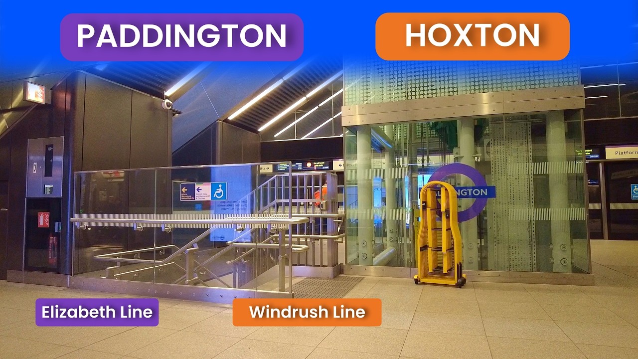 London Underground First Person Journey: Paddington to Hoxton via Whitechapel | Elizabeth & Windrush