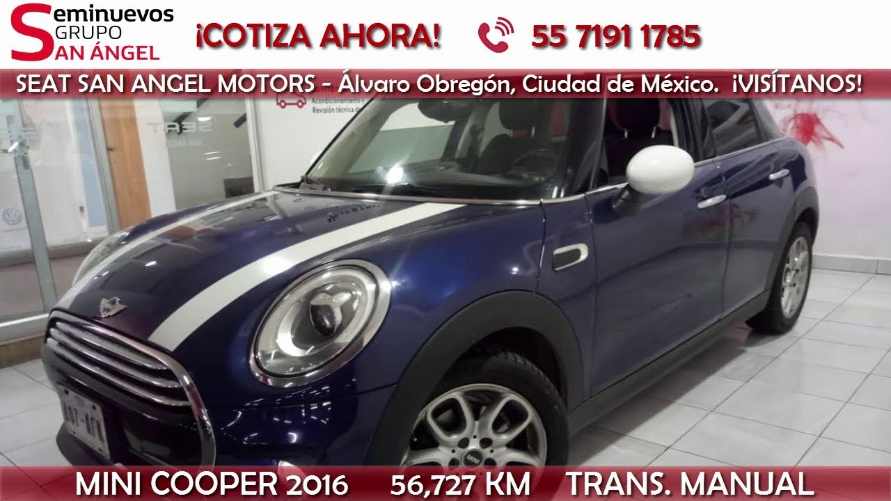 Mini Cooper 2016 Azul | SEAT San Angel