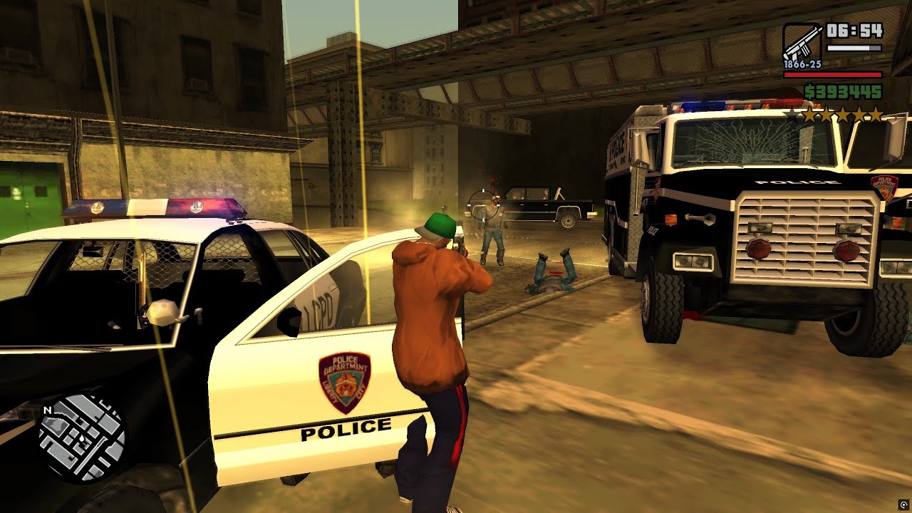 GTA San Andreas Liberty - Portland island Rampage and Shootout + Six Star Escape