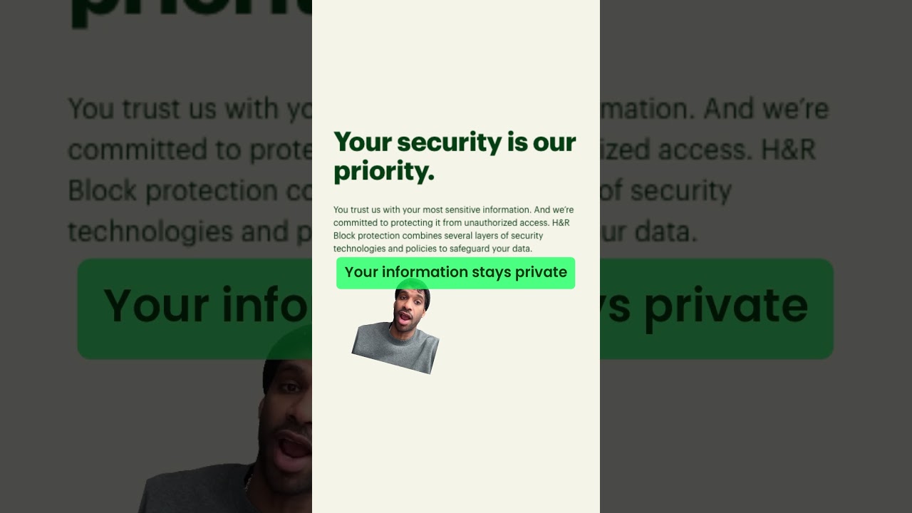 With H&R Block, your security is our priority. File with confidence on the go.