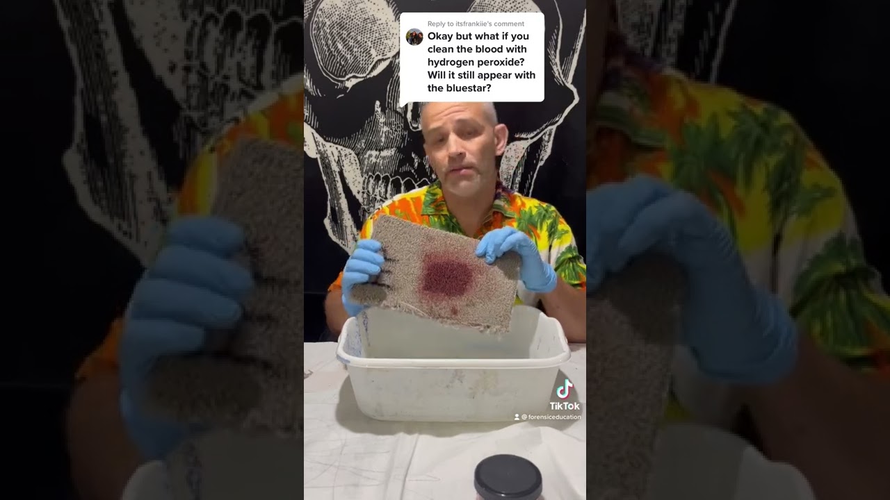 Detecting Blood with Luminol or Blue Star after Hydrogen Peroxide is used