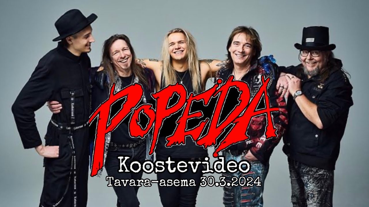 Popeda - Koostevideo - Live @ Tavara-asema 30.3.2024. Olli Herman eka keikka. Timeline kuvauksessa.