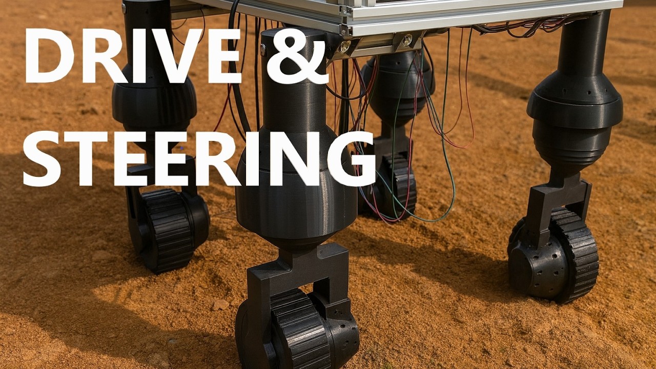 How I built drive and steering for my rover with planetary gear