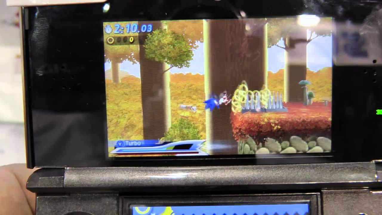 Gamescom 2011 - Sonic Generations 3DS - Mushroom Hill Act 1 and 2