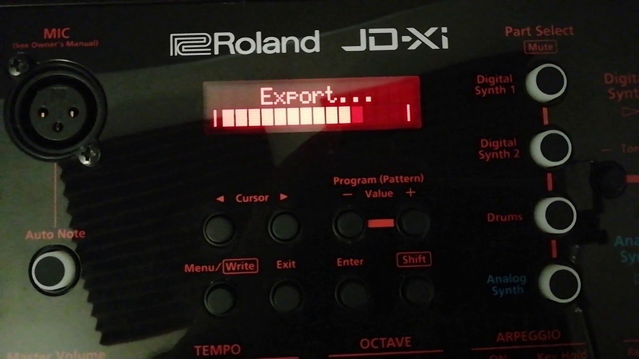 Tutorial Roland JD-Xi 16 USB Transferir bancos