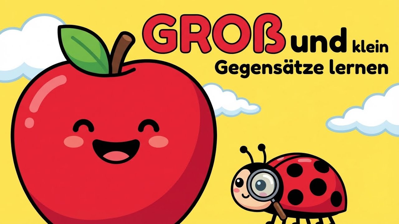  ♪ ♪ Was ist GROẞ und was ist KLEIN? | Gegensätze für Kleinkinder | LiederWelt