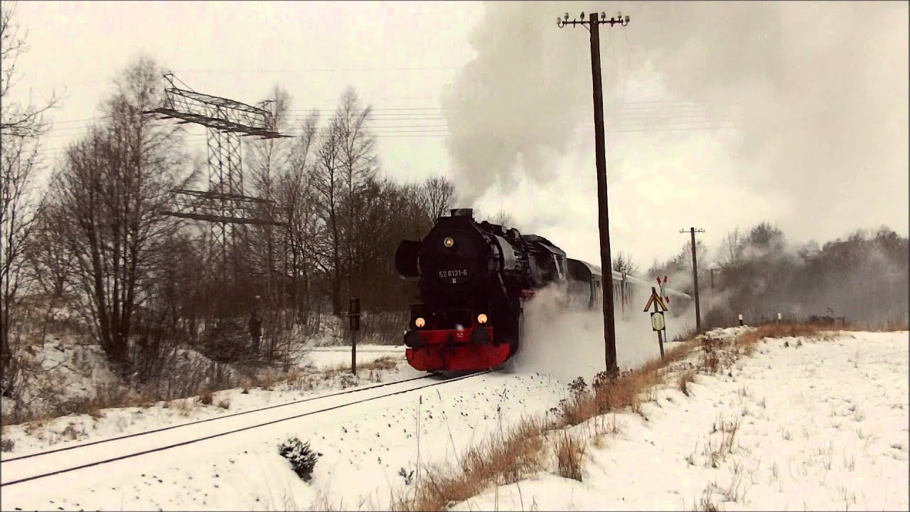 Advents-Sonderzug mit 52 8131-6 nach Altenberg (HD, 1080p)