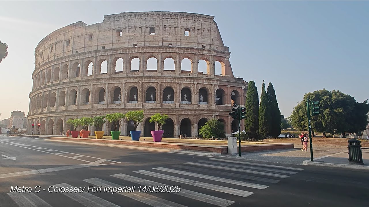 Metro C - Colosseo/ Fori Imperiali 14/06/2025 #metroccolosseo #viadeiforiimperiali #clivodiacilio
