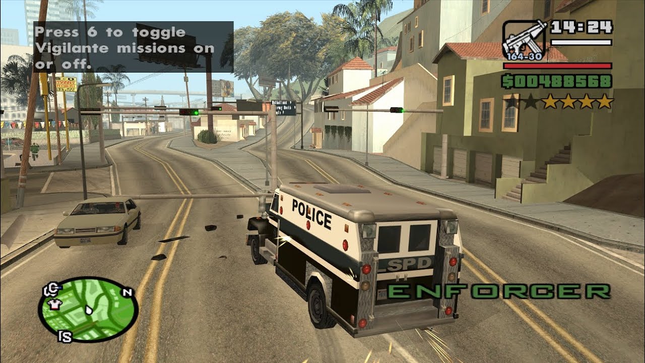 Home Invasion with a 4 Star Wanted Level - GTA San Andreas - Ryder mission 1