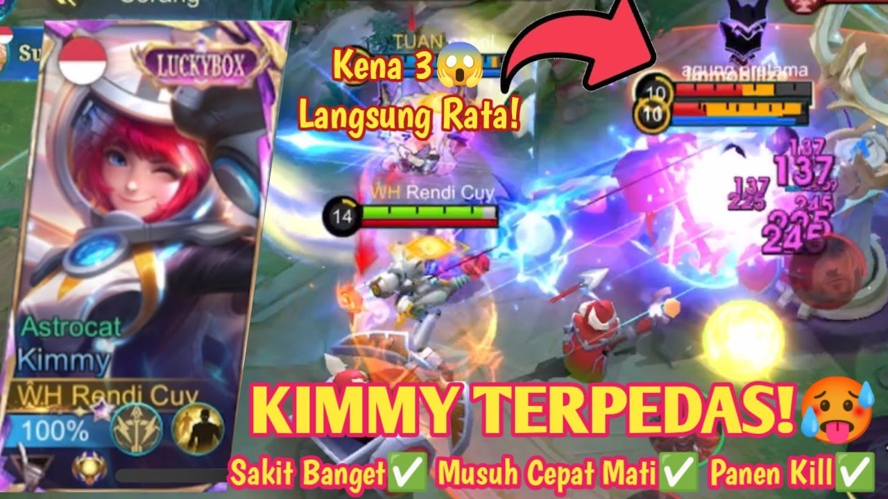 KIMMY MASIH OP! GAMPANG BANGET RATAIN MUSUH! DAMAGE SUPER SAKIT! BUILD KIMMY TERSAKIT 2025 - MLBB
