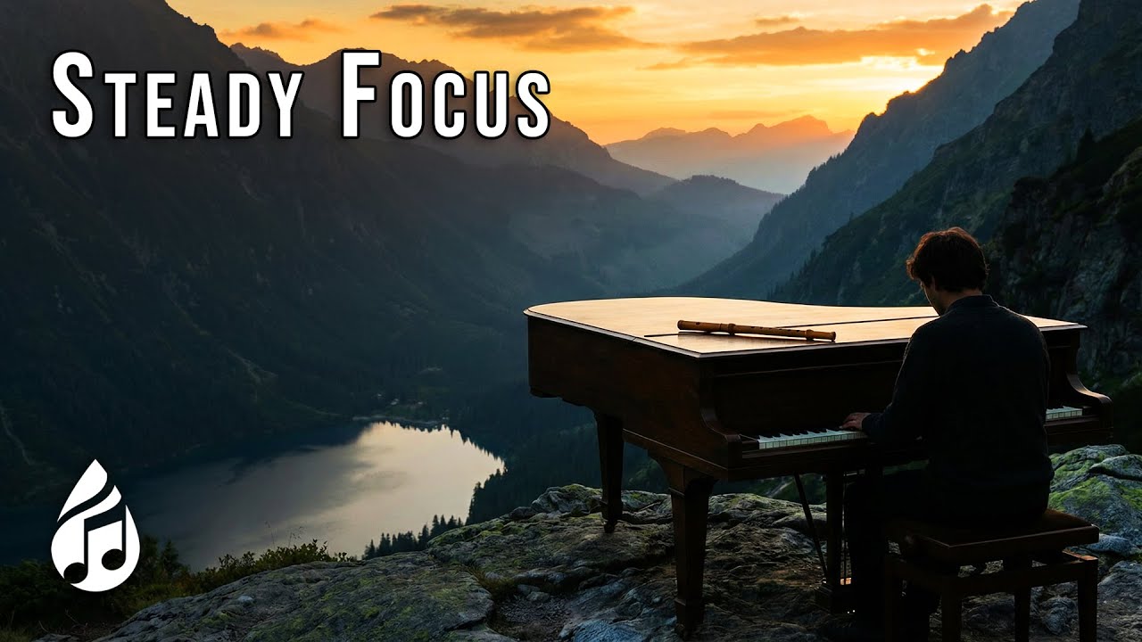 Piano & Flute for Study • Clear Mind, Steady Focus
